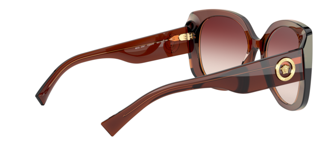 Versace Sunglasses VE4387 TRANSPARENT BROWN