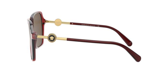 Versace Sunglasses VE4396 TRANSPARENT RED