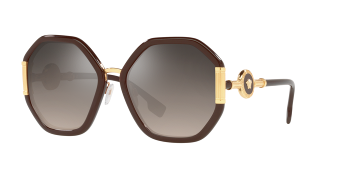 Versace Sunglasses VE4413 TRANSPARENT BROWN