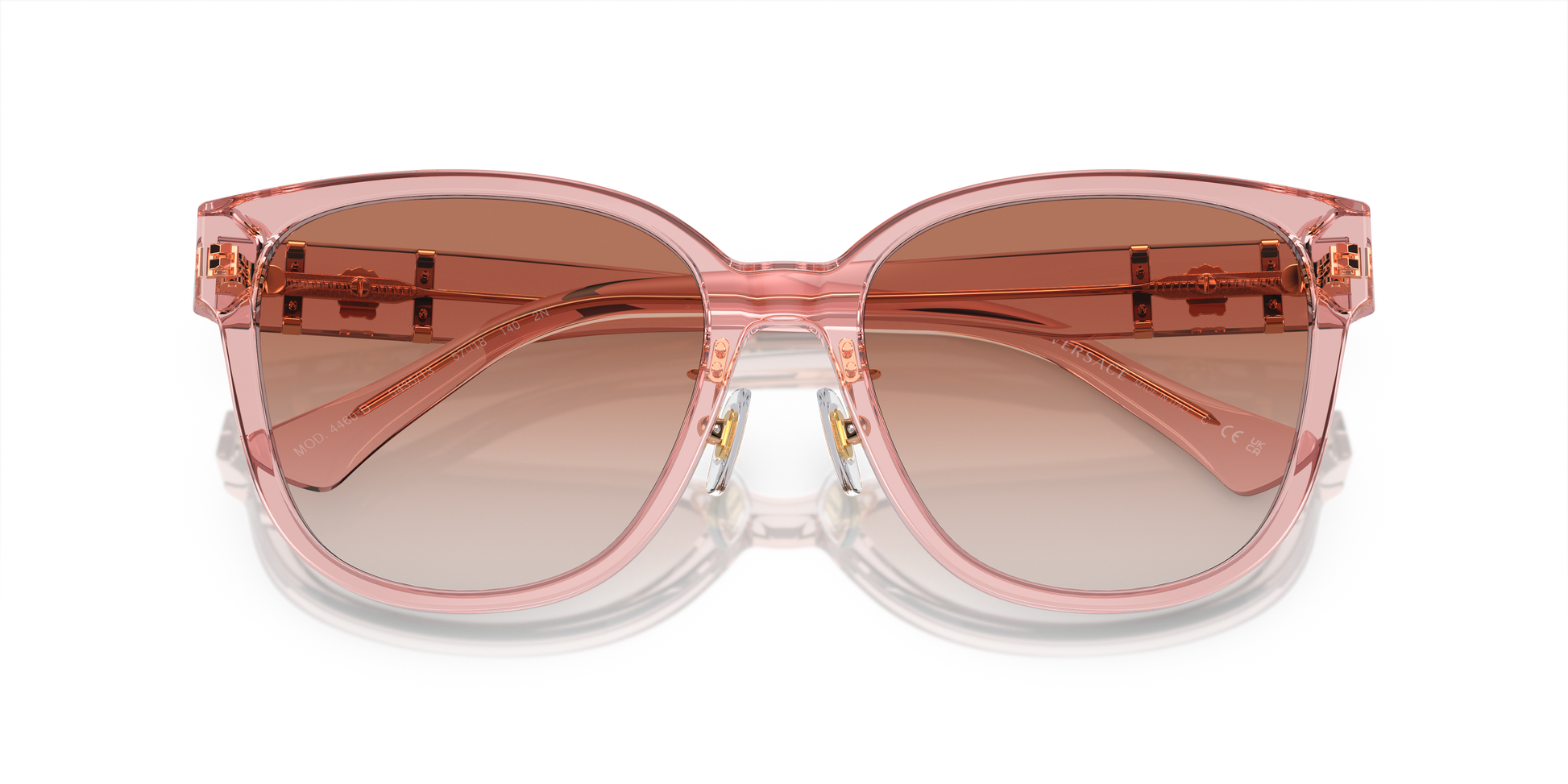 Versace Sunglasses VE4460D PEACH TRANSPARENT
