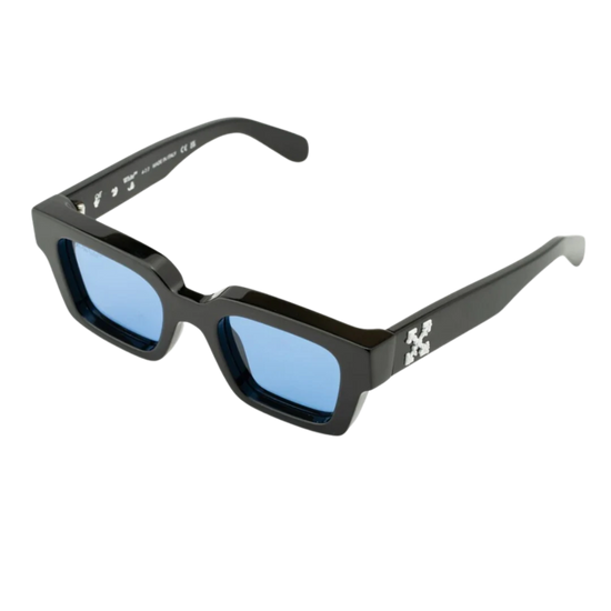 Off-White Virgil (Black w/ Blue Lens) Sunglasses - Black w/ Blue Lens
