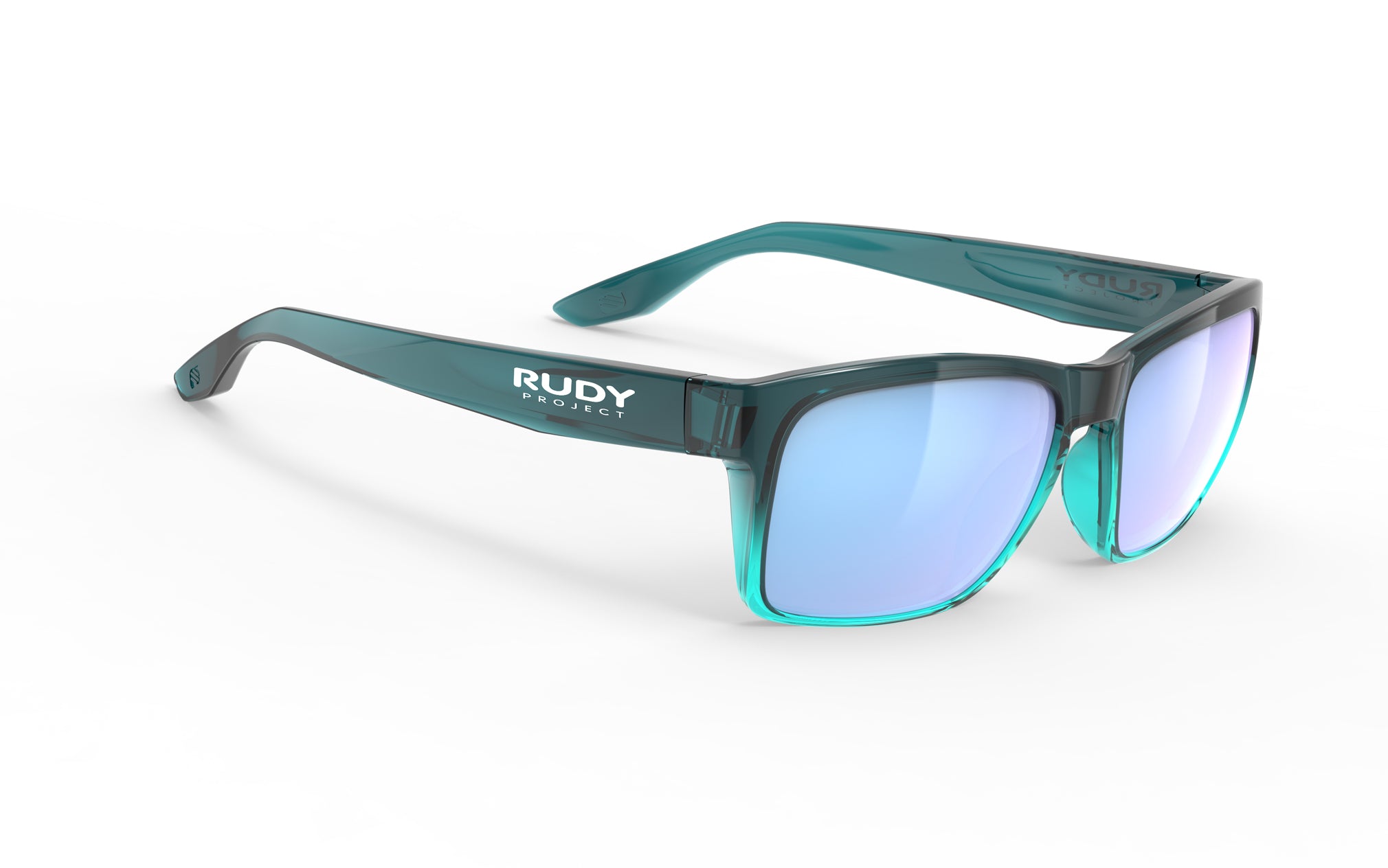 Rudy Project Spinhawk Edge Slim SQ116848-0000 CRYSTAL TEAL/WATER GLOSS - Multilaser Ice