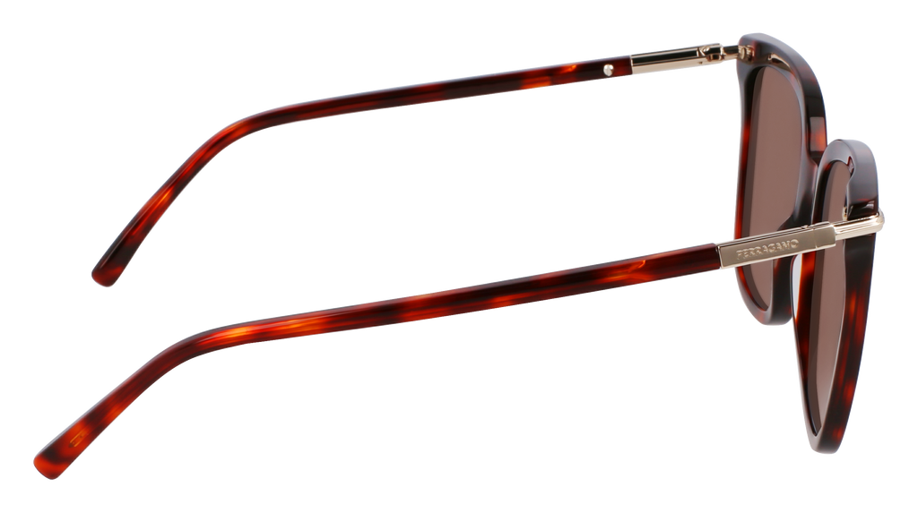 Ferragamo SF2037S 640 - Red tortoise Sunglasses | LookerOnline display picture 1