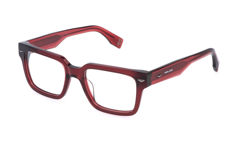 Police VPLQ73E 0V64 Rosso Bordeaux Trasparente Lucido