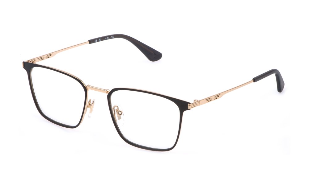 Police VPLQ70 0302 Oro Rose' Lucido C/Parti Nero Semilucido