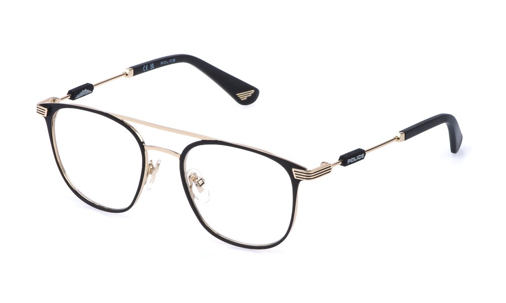 Police VK585 0302 Oro Rose' Lucido C/Parti Nero Semilucido