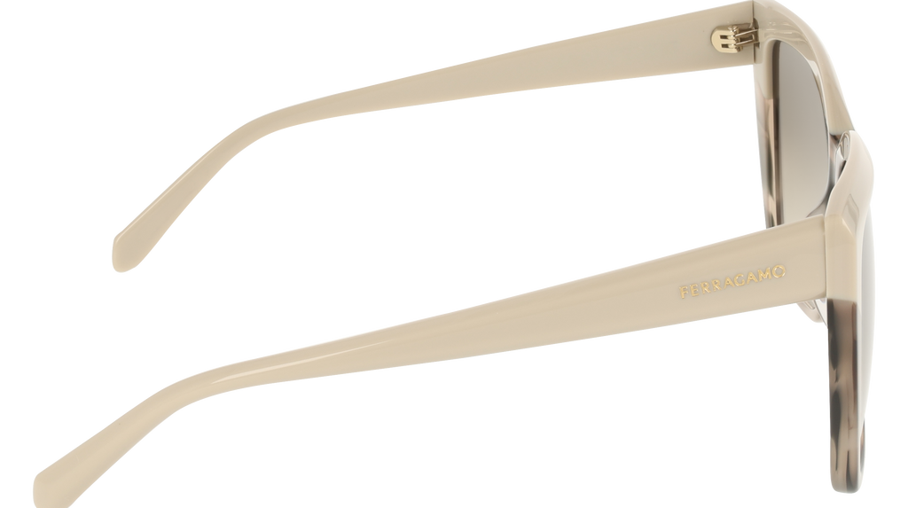 Ferragamo SF1102S 251 - Beige/beige striped tortoise 