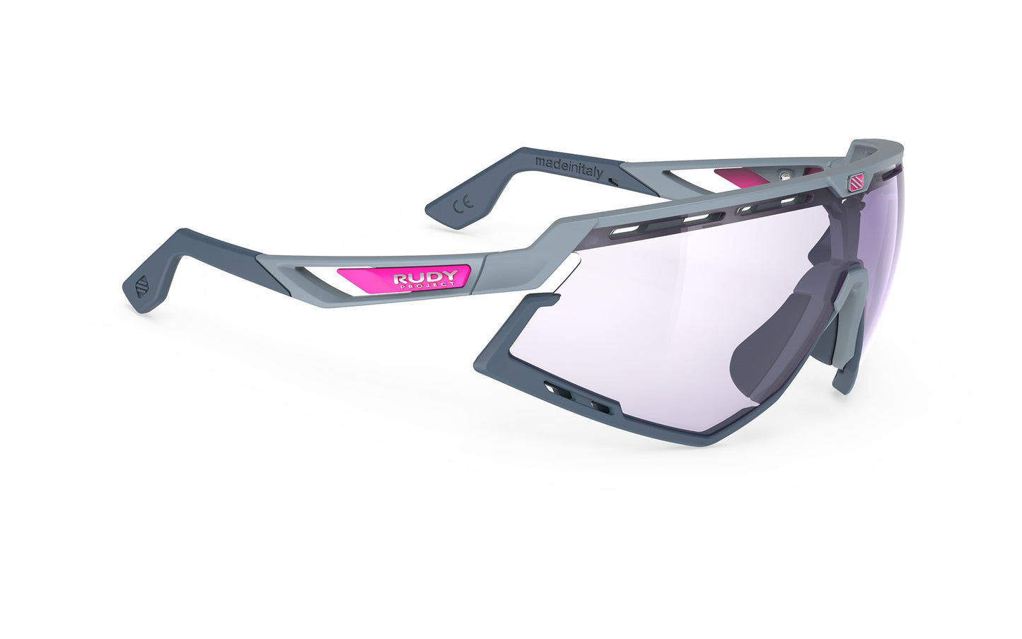 Rudy Project Defender Glacier Matte - Impactx Photochromic 2 Laser Purple Sunglasses
