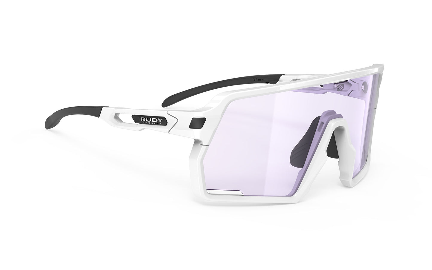 Rudy Project Kelion White Gloss - Impactx Photochromic 2 Laser Purple Sunglasses
