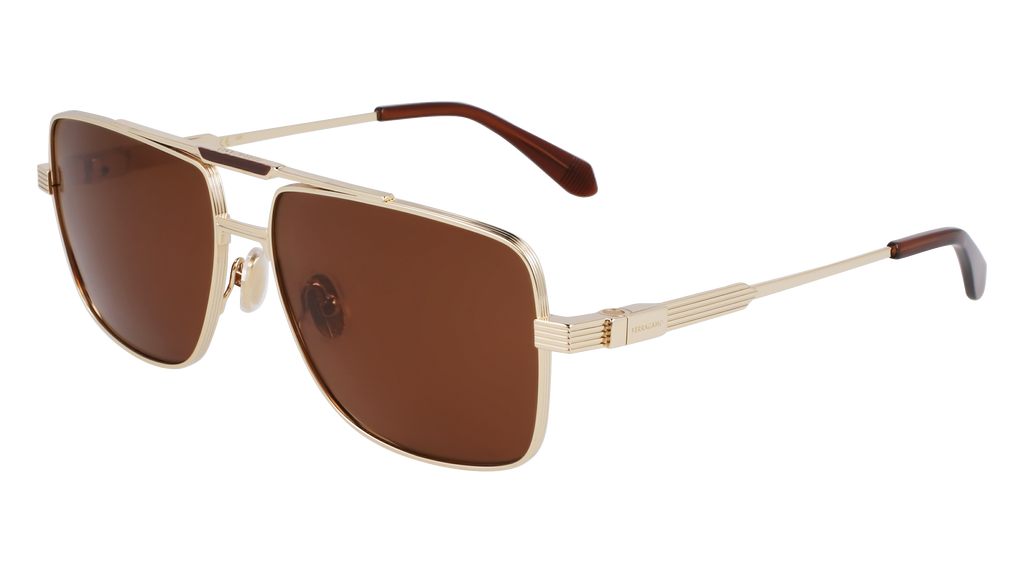 Ferragamo SF318SP 710 - Gold Sunglasses | LookerOnline