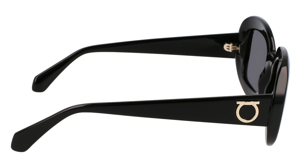 New Salvatore Ferragamo Sunglasses SF2038SE 001 Black / Dark Grey NWT Salvatore Ferragamo SF2038SE 001 Black Lenses Solid grey  main image 3