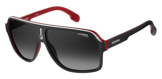 Carrera Sunglasses CA1001/S BLX/9O Matte Black Dark Ruthenium Crystal Red