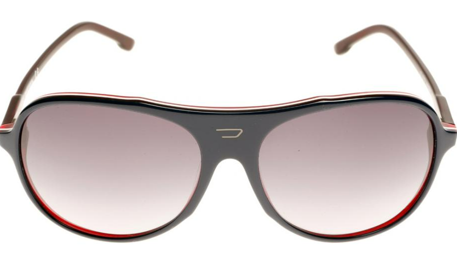 Diesel DL0015 92W Black Red – Grey Gradient