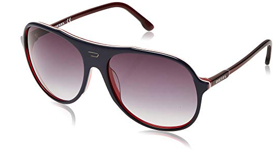 Diesel DL0015 92W Black Red – Grey Gradient