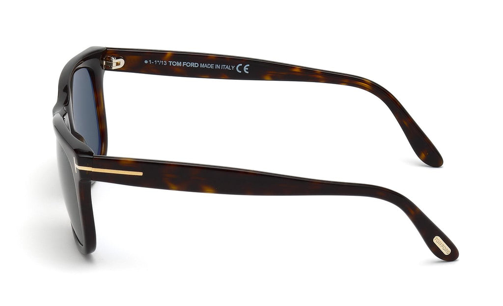 Tom Ford Leo Sunglasses Tom Ford Marlon-02 FT1284 Sunglasses 01V Shiny Black - eye  main image 4