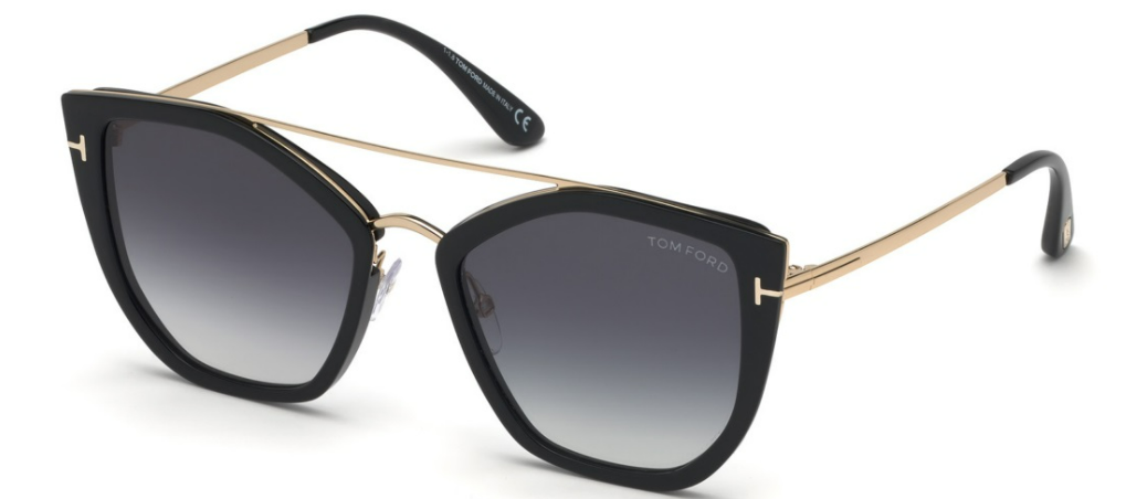 Tom Ford Dahlia Sunglasses FT0648 01B