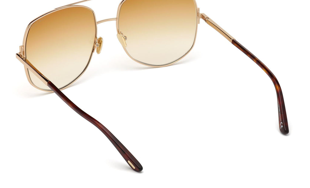 NEW TOM FORD SUNGLASSES, FT0783 28F GOLD WOMEN EYEWEAR TF783 28F Tom Ford Lennox TF783 28F Sunglasses – GlassesNow main image 2