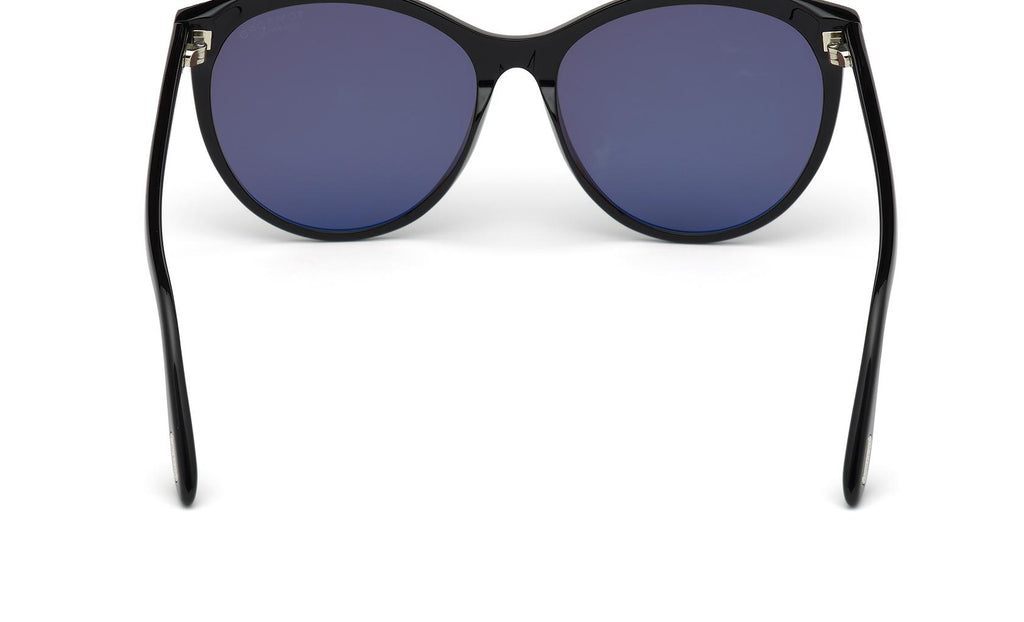Tom Ford Maxim FT0787 01B Cat Eye Sunglasses - Black/Smoke Tom Ford Maxim Shiny Black Oversized Round Cat Eye w  main image 2