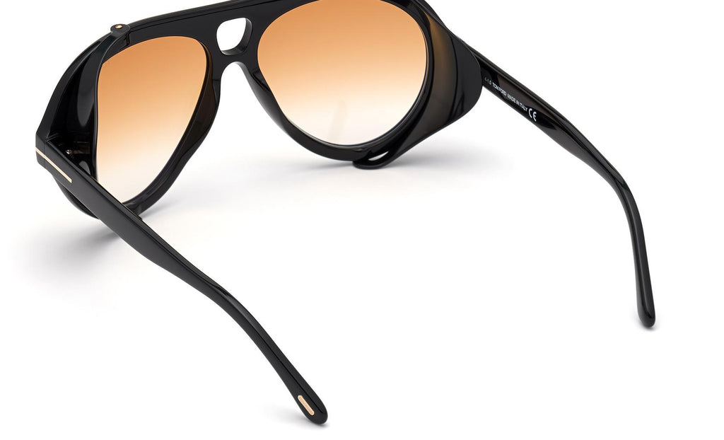 New Tom Ford Neughman zonnebril FT0882 Tom Ford Pilot Sunglasses TF882 Neughman 01B Black 60mm  main image 4
