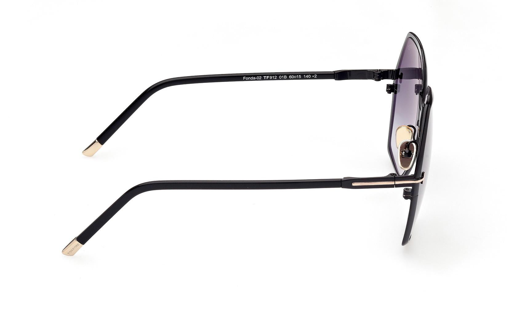 Tom Ford Fonda-02 Sunglasses FT0912 01B