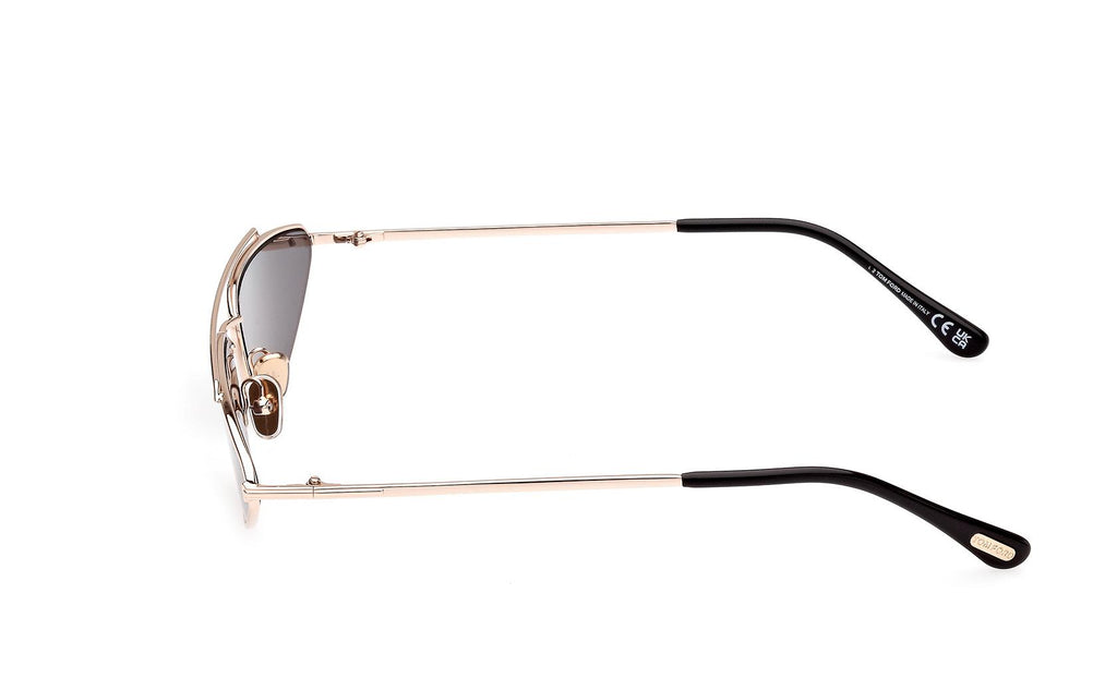 TOM FORD Cam TF979 28A Women\'s 65mm Cat Eye Sunglasses Rose Gold / Smoke - Italy Tom Ford Cat Eye Sunglasses Pink for Women for sale | eBay main image 3
