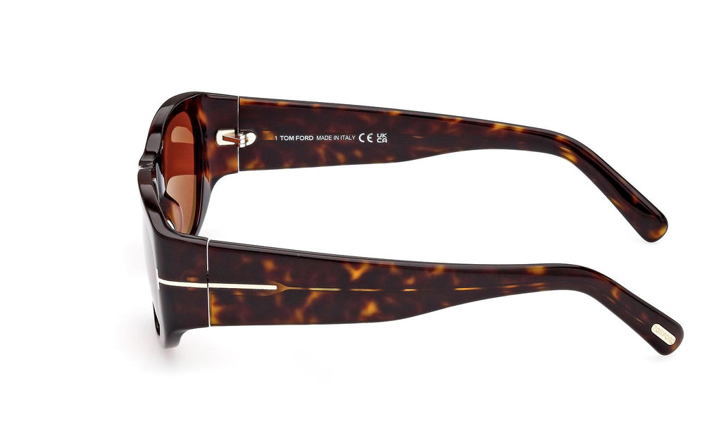 Tom Ford CYRILLE-02 FT 0987 Dark Havana/Burgundy Tom Ford Cyrille-02 TF987 53E Sunglasses - Pretavoir main image 3