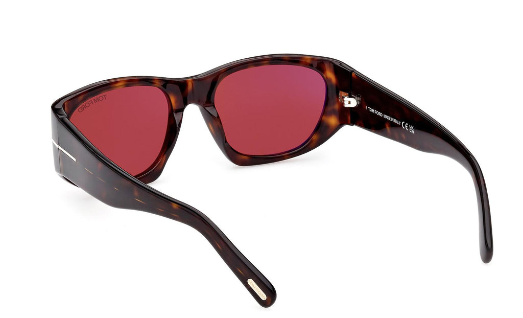 Tom Ford CYRILLE-02 FT 0987 Dark Havana/Burgundy Tom Ford Cyrille-02 TF987 53E Sunglasses - Pretavoir main image 4