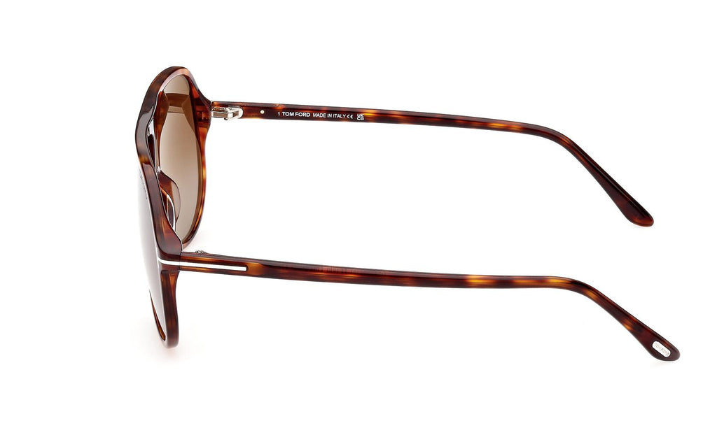 Tom Ford Spencer-02 FT0998 56P Aviator Sunglasses - Havana/Brown TOM FORD FT0998 56P Light Havana/Brown Gradient 62-08-145  main image 2