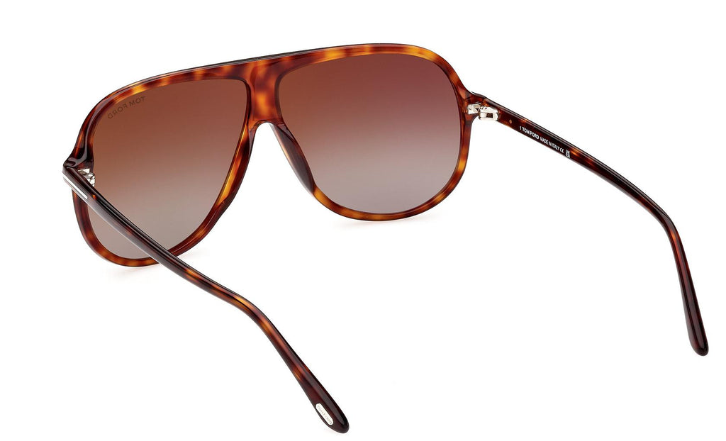 Tom Ford Spencer-02 FT0998 56P Aviator Sunglasses - Havana/Brown TOM FORD FT0998 56P Light Havana/Brown Gradient 62-08-145  main image 3