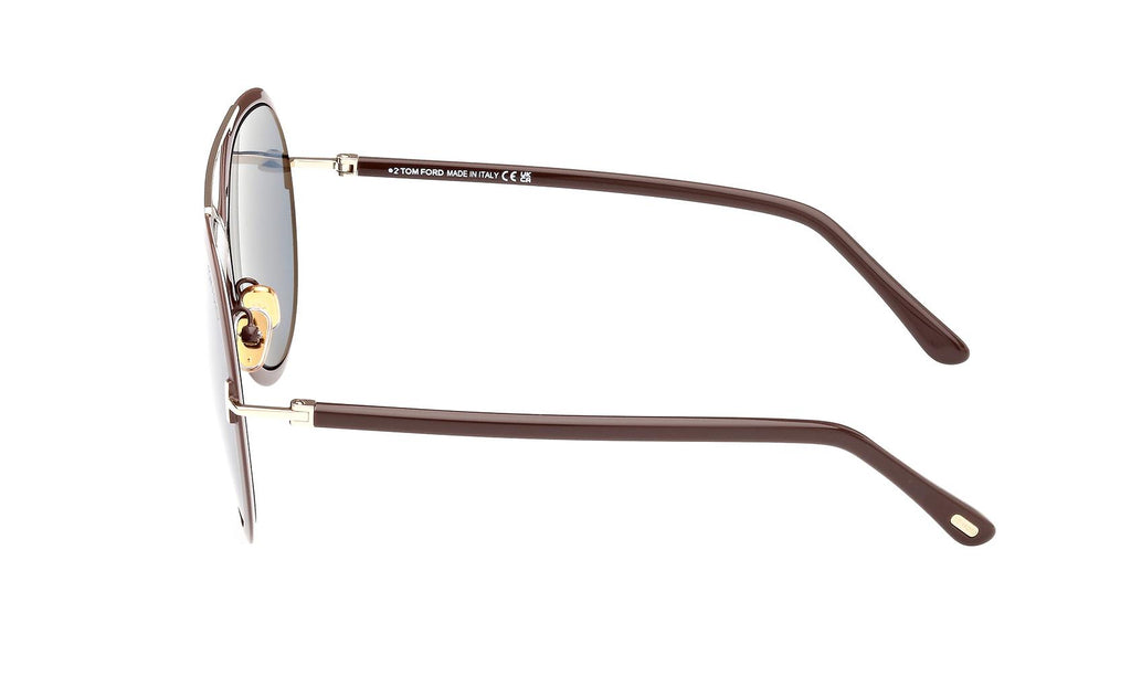 NEW Tom Ford Sunglasses FT1007 Tom Ford Rickie Sunglasses FT1007 01A Shiny Black / Gold  main image 2