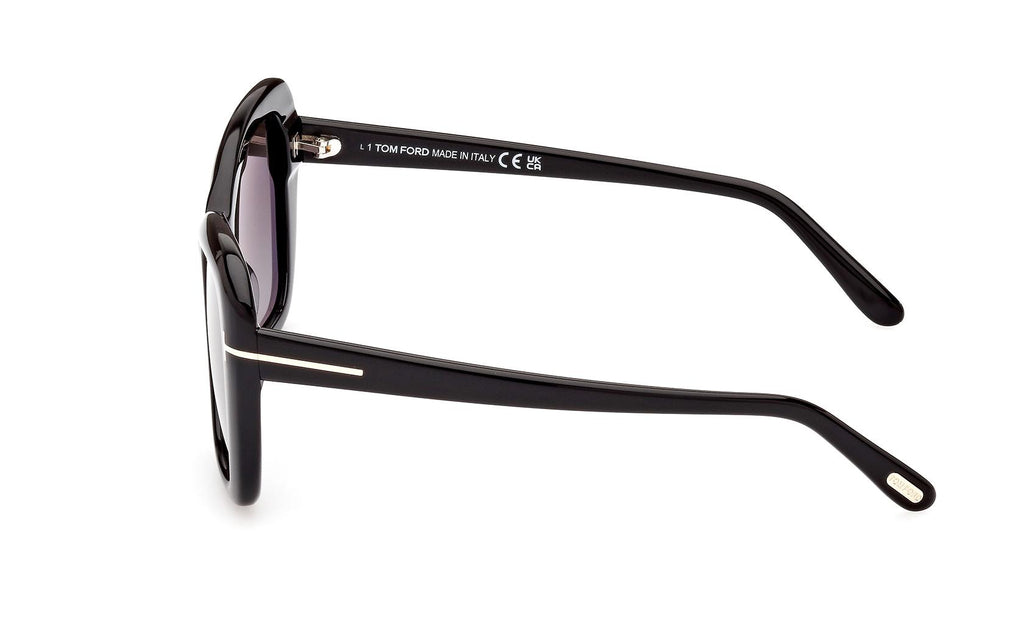 Tom Ford FT1008 01B Maeve Butterfly Sunglasses - Black/Smoke Tom Ford® FT1008 Maeve Butterfly Sunglasses - EuroOptica main image 3