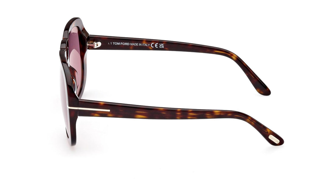 Tom Ford Rosemin FT1013 52Y Sunglasses - Havana Frame, Violet Lenses Tom Ford Philippa-02 FT1014 52Y - Sunglasses for Woman  main image 3
