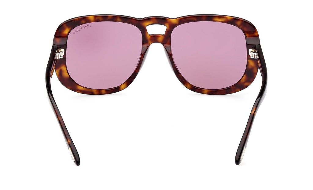 Tom Ford Rosemin FT1013 52Y Sunglasses - Havana Frame, Violet Lenses Tom Ford Philippa-02 FT1014 52Y - Sunglasses for Woman  main image 4