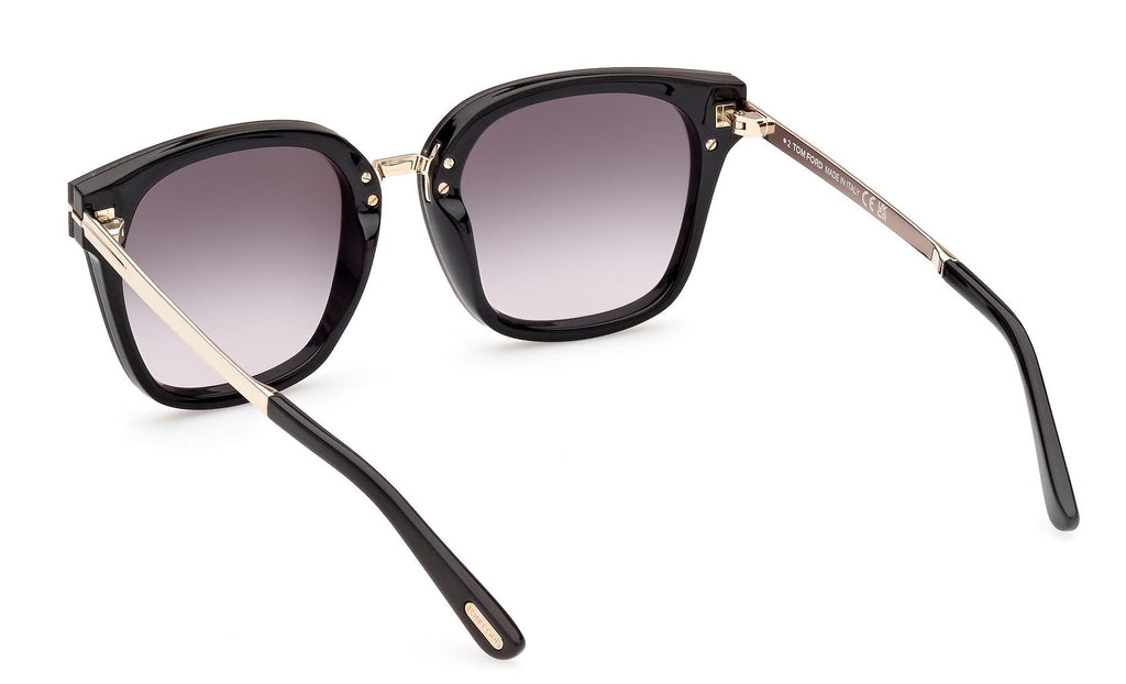 NEW TOM FORD TF1014 01B WOMEN SUNGLASSES PHILIPPA-02 FT1014/S BLACK EYEWEAR Tom Ford FT1014 Philippa-02 Sunglasses | FREE Shipping  main image 2