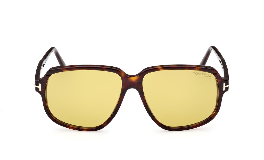Occhiali Da Sole Tom Ford FT 1024 52E Anton – Tartaruga E Giallo – Unisex – Nuovi Con Etichetta