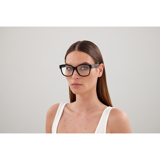Gucci GG0038ON 011 Black Eyeglasses for Woman | LookerOnline