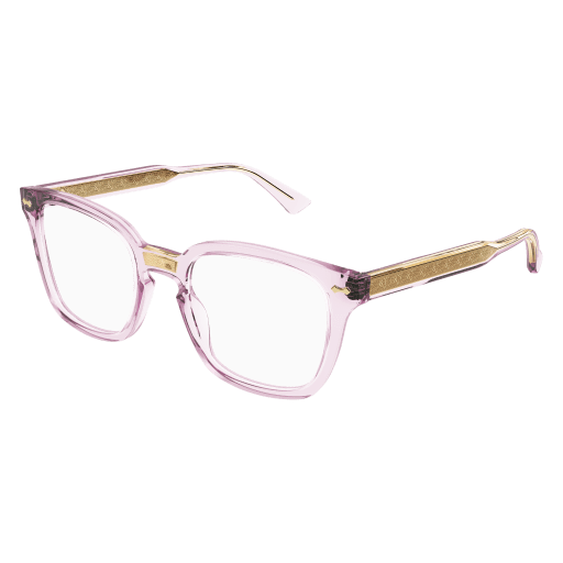 Gucci GG0184O 013 Pink Eyeglasses for Unisex | LookerOnline