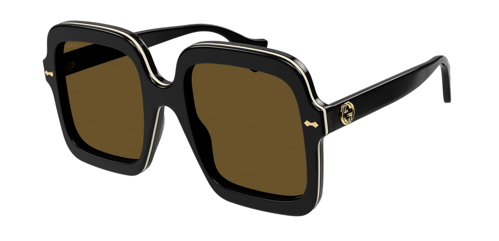 NEW GG1241S 001 GUCCI SQUARE WOMEN BROWN SUNGLASSES GUCCI WOMEN EYEWEAR GUCCI Sunglasses GG1241S 001 main image 3