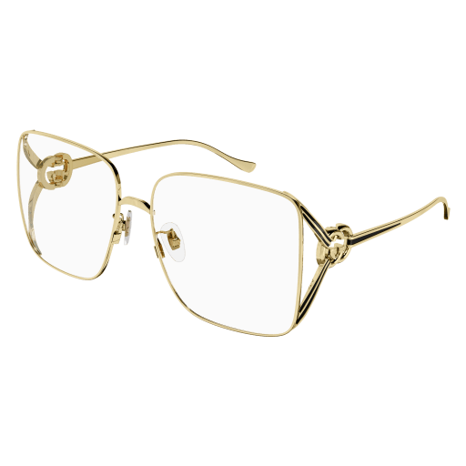Gucci 2024 gold eyeglasses