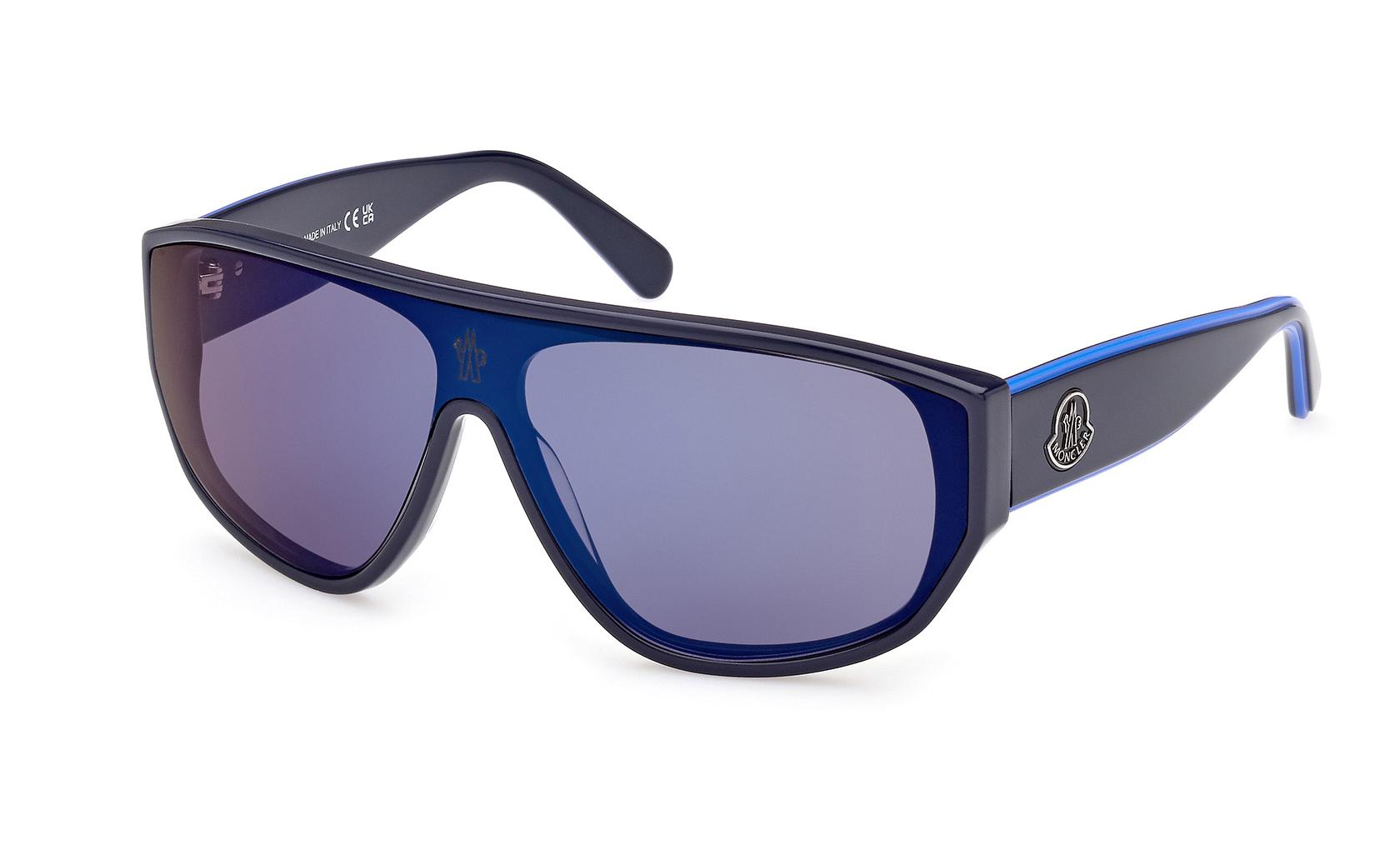 Moncler ML0260 90X Shiny Blue - Men and Women Sunglasses | LO ...