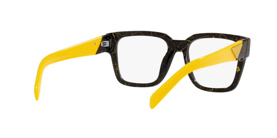 Prada PR 08ZV 19D1O1 Black/Yellow Marble