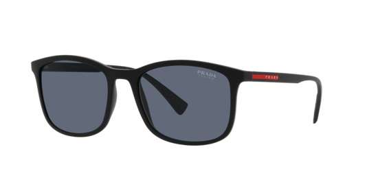 Prada Linea Rossa PS 01TS DG009R Rubber Black Man Sunglasses