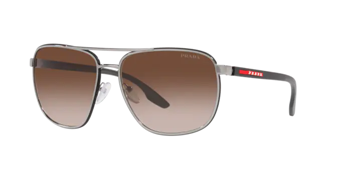 Prada Linea Rossa PS 50YS 5AV02P Gunmetal Man Sunglasses LO