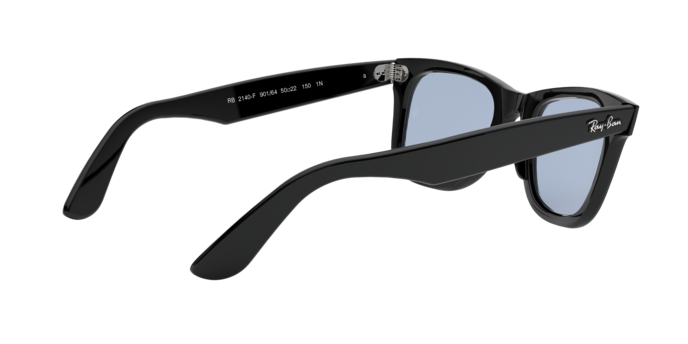 小物 Ray-Ban Wayfarer ORB2140F 901/64 Ray-Ban Wayfarer RB2140F 901/64 Black Sunglasses for Men and Women