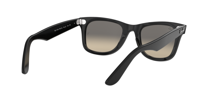 小物 Ray-Ban WAYFARER RB2140-F 901/32 Ray-Ban Wayfarer RB2140 901/32 Black Sunglasses for Men and Women