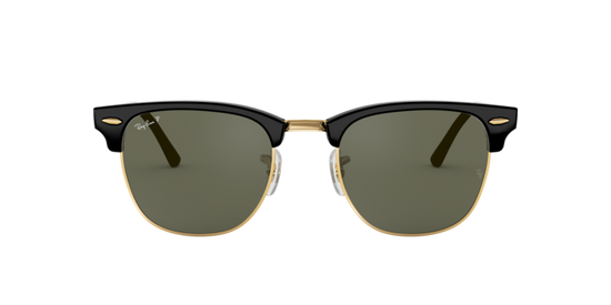Ray Ban CLUBMASTER CLASSIC black/green POLARIZED RB3016 901/58 51 sunglasses  NEW | eBay
