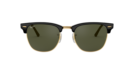 Ray Ban Clubmaster RB3016 W0365 Black On Gold Sunglasses for Men and Women LookerOnline