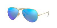 Ray-Ban RB3025 112/4L AVIATOR LARGE METAL – MATT ARISTA – Blauer Spiegel