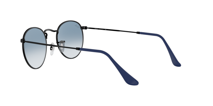 Ray-Ban Round Metal RB3447 006/3F Black Sunglasses for Men and