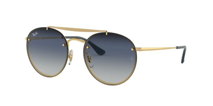 Ray-Ban Blaze Round Doublebridge Sunglasses RB3614N 91400S